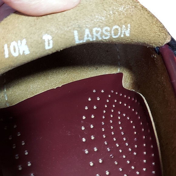 G.H. Bass & Co Weejuns Burgundy Red Larson Leather Penny Loafers Men's - Picture 5 of 16